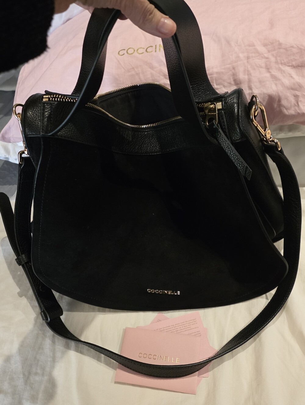 Coccinelle Suede Bag .